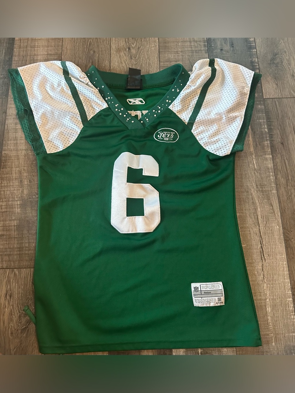New York Jets Mark Sanchez #6 Womens Small Screened Jersey